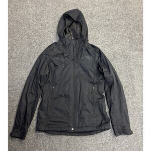 North Face Womens Xsmall Black Dryvent Water Proof Full Zip Hooded Jacket